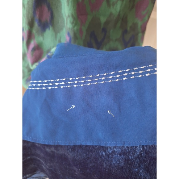 Anthropologie Velvet Trimmed Slip Midi Dress - Picture 12 of 14